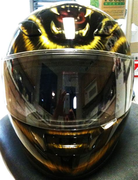 Airbrushed Tiger Motorcycle Helmet — Dallas Airbrushdallas Airbrush