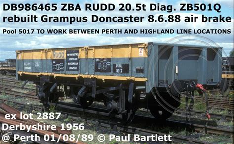 Paul Bartletts Photographs Br Rudd And Clam Ballastspoil Wagons Zba Zca