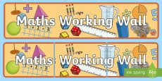 Maths Working Walls KS2 Display Pack Resource