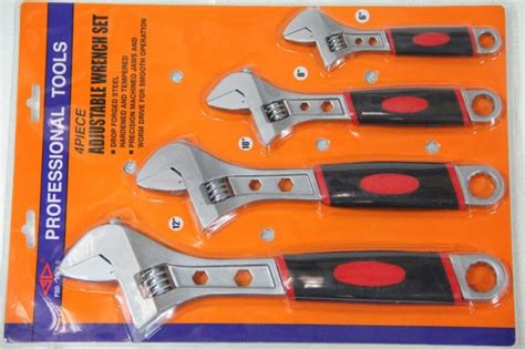 Adjustable Wrench Set 4pieces - Dealsdirect.co.nz