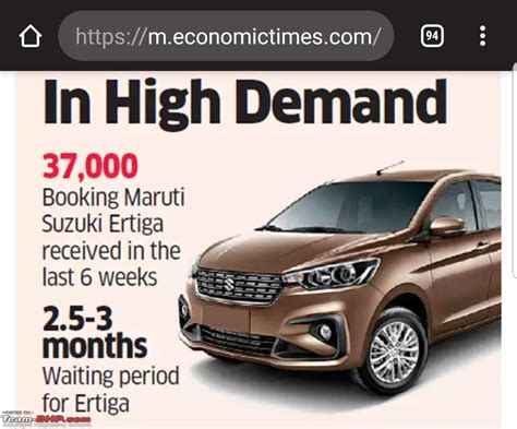 The 2018 Next Gen Maruti Ertiga Now Launched At Rs 7 44 Lakhs Page