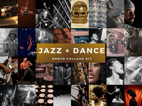 Jazz Music Dance Photo Collage Kit Wall Collage 40 Pcs Etsy