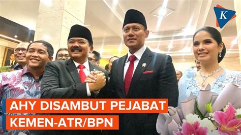 Momen Ahy Tiba Di Kementerian Atr Bpn Sebelum Sertijab Jadi Menteri