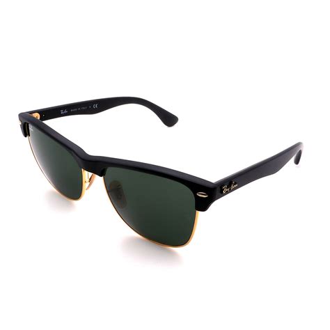 Unisex Rb4175 877 Oversized Clubmaster Sunglasses Matte Black Ray Ban® Touch Of Modern