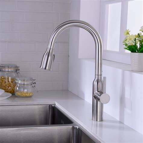 Easy Clean Kitchen Sink Pull out Hot & Cold Water Faucet Tap - Buy ...