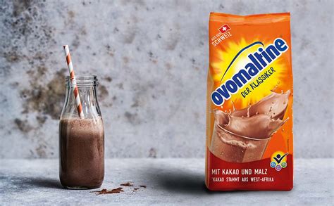 Ovomaltine Kakao Pulver Mit Dem Einzigartigen Geschmack Nach Malz Und