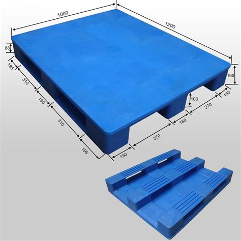 3Runners Closed Deck Hygeian Plastic Pallet Industrial Plastic Pallets