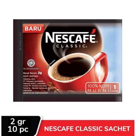 Jual Nescafe Classic 10 X 2 G Shopee Indonesia