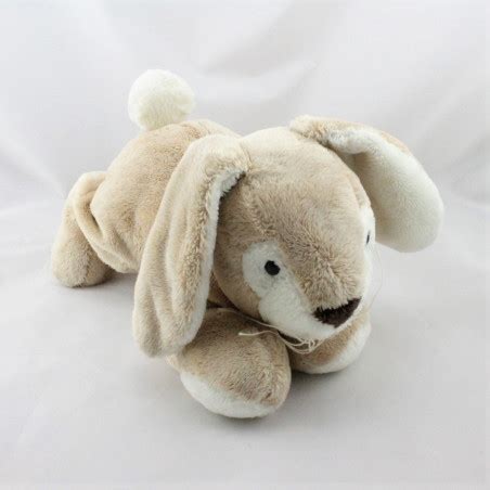 Doudou Lapin Beige Fleur ANNA CLUB PLUSH