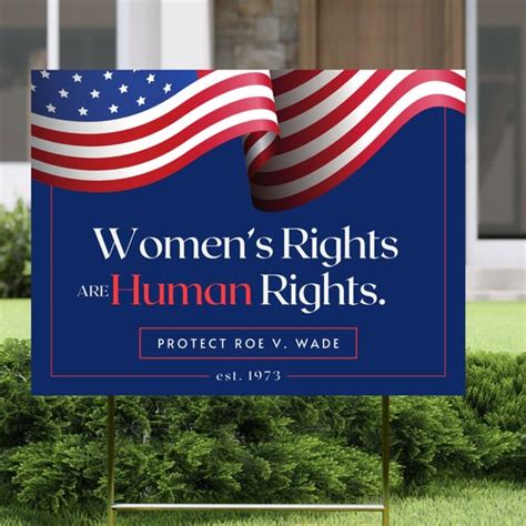 Protect Roe V Wade Yard Sign 2 Sided Womens Rights Etsy