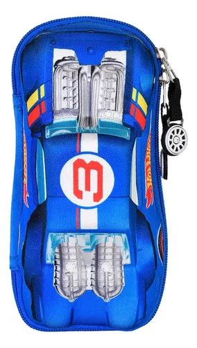 Lapicera Escolar Con Forma De Coche Hot Wheels Auto Azul Mercadolibre