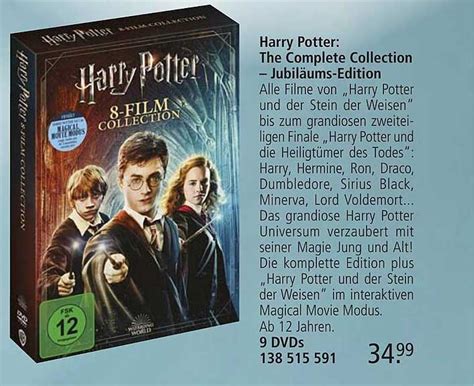 Harry Potter The Complete Collection Jubil Ums Edition Angebot Bei