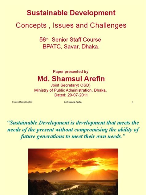 Sustainable Development Project | PDF