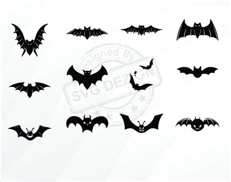 Bat Svg, Halloween Bat Svg Bundle, Halloween Design Svg, Flying Bat ...