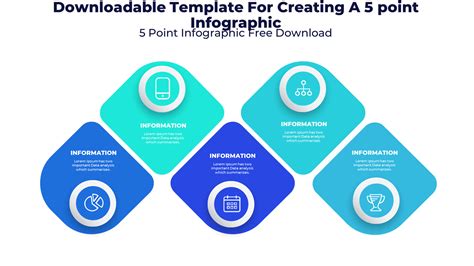 Best Downloadable Template For Creating A 5 Point Infographic