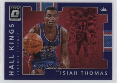 2017 18 Panini Donruss Optic Hall Kings Purple Prizm 11 Isiah Thomas