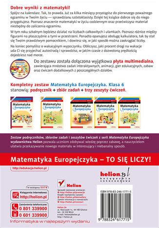 Matematyka Europejczyka Podr Cznik Dla Szko Y Podstawowej Klasa