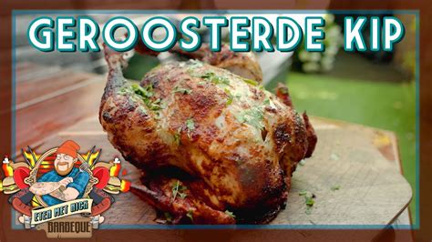 Geroosterde Kip Van Het Spit Etenmetnick Bbq Youtube