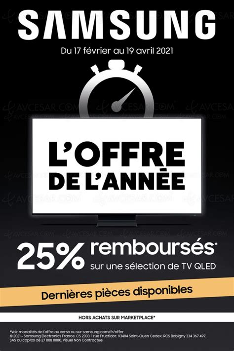 Offre De Remboursement Tv Samsung Qled Jusqu Rembours S