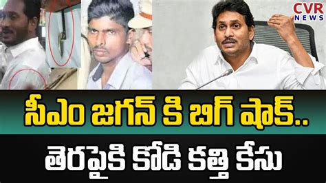 సీఎం జగన్ కి బిగ్ షాక్ తెరపైకి కోడి కత్తి కేసు Big Shock To Jagan In Kodi Kathi Case Cvr