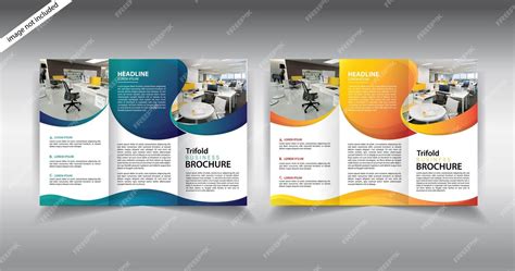 Premium Vector Corporate Business Trifold Brochure Template Creative