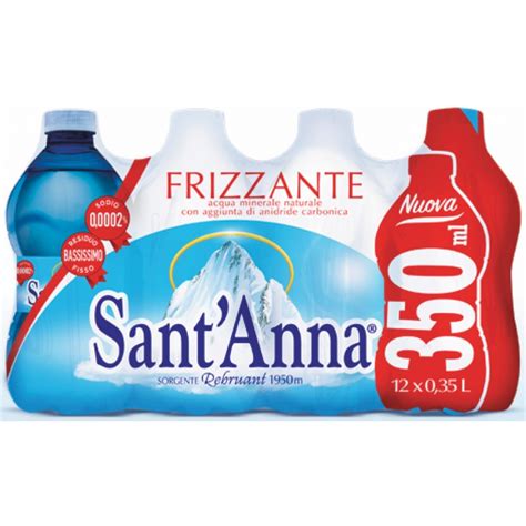 Sant Anna Acqua Frizzante Pacco Convenienza 12x350 Ml Cicalia