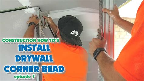 How To Install Drywall Corner Bead Youtube