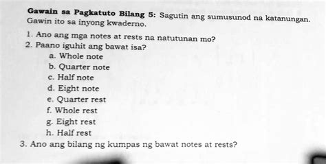 SOLVED Need Ngayon Po Hehe Thanks Gawain S2 Pagkatuto Bilang 5