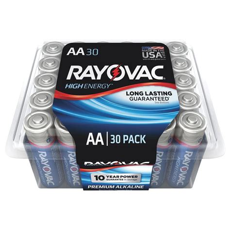 Rayovac Pptk Piece High Energy Aa Alkaline Batteries Available