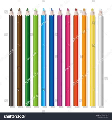 12 Color Pencil: Over 382 Royalty-Free Licensable Stock Vectors ...