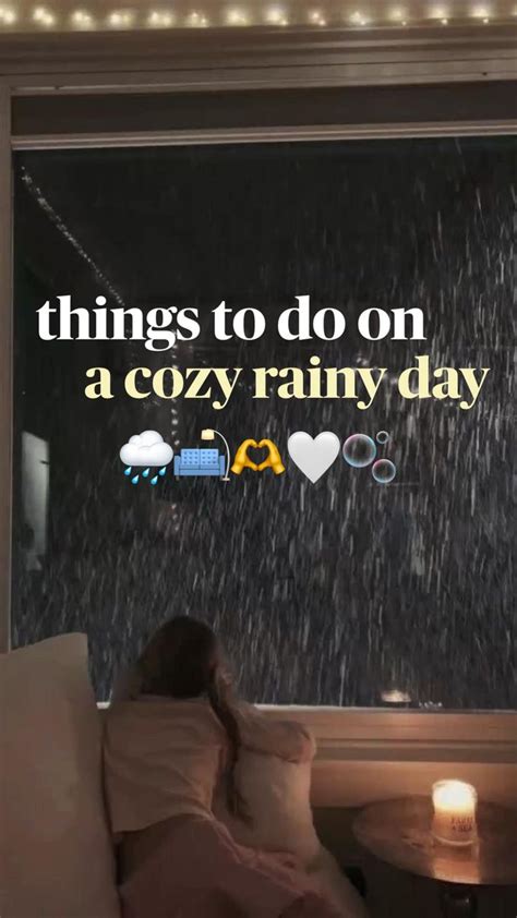 cozy rainy day activities fall autumnal ☕️🤎🍂 | What to do when bored, Rainy day activities, Cozy ...