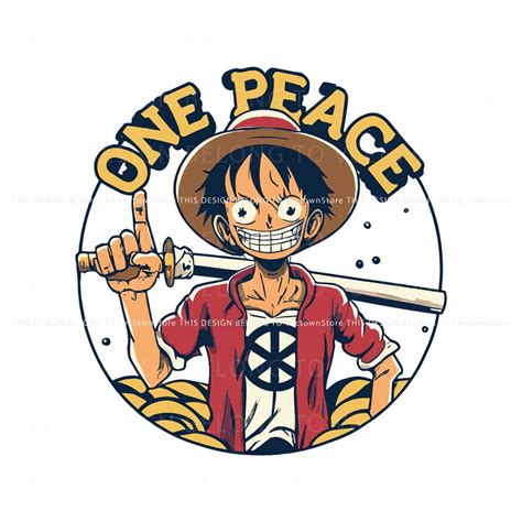 One Piece Anime Straw Hat Luffy Svg Graphic Design File