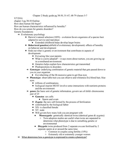 Quiz 3 Study Guide Psyc 160 Chapter 2 Study Guide Pg 38 50 51 67 68