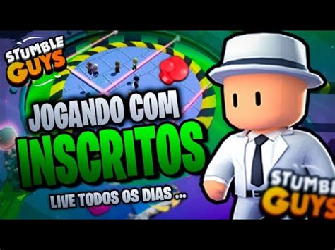 STUMBLE GUYS LIVE AO VIVO JOGANDO INSCRITOS E TORNEIO VEM JOGAR