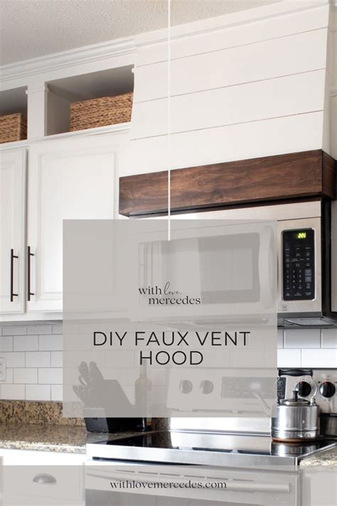 Diy Faux Vent Hood With Love Mercedes Microwave In Kitchen