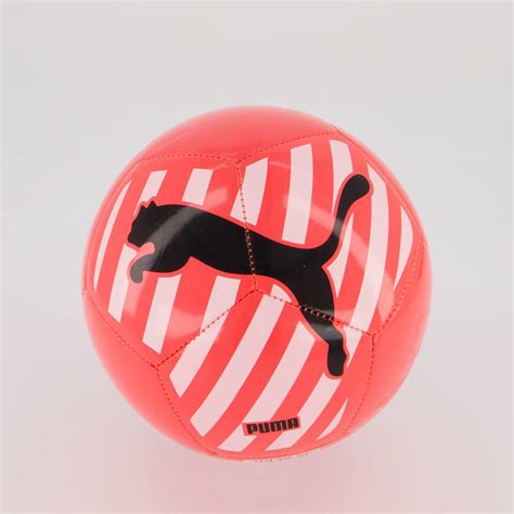 Mini Bola Puma Big Cat Rosa E Branca Futfanatics