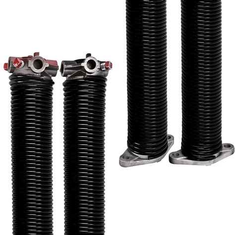 Garage Door Torsion Springs Pair Of With Winding Bars And Bearings 207 X 2 X 25 Ebay