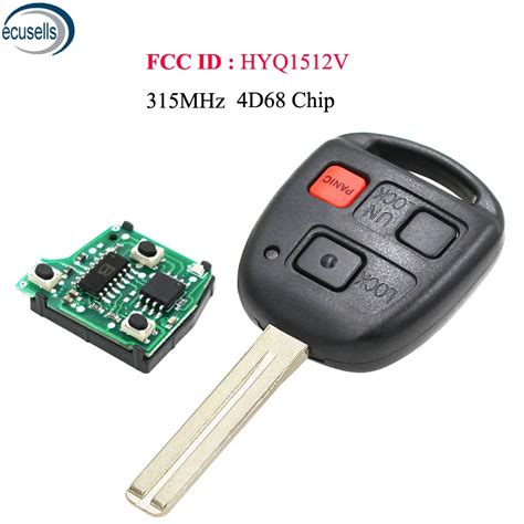 Buttons Remote Key Fob Mhz With D Chip For Lexus Gx