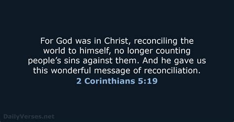 November 13 2022 Bible Verse Of The Day NLT 2 Corinthians 5 19