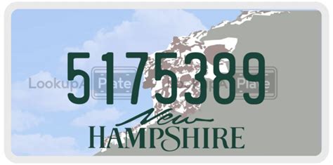 New Hampshire License Plate Search | Free NH Plate Owner Lookup