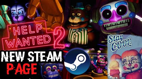 New Help Wanted 2 Release Time Posters Steam Page And More [fnaf Help Wanted 2 News] Youtube