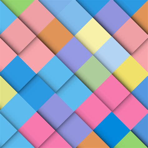 Abstract Geometric Mosaic Background Made Of Colorful Square Vector