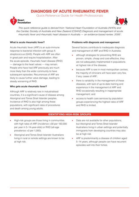 Pdf Diagnosis Of Acute Rheumatic Feverpathology Jcu Edu Au Webpath