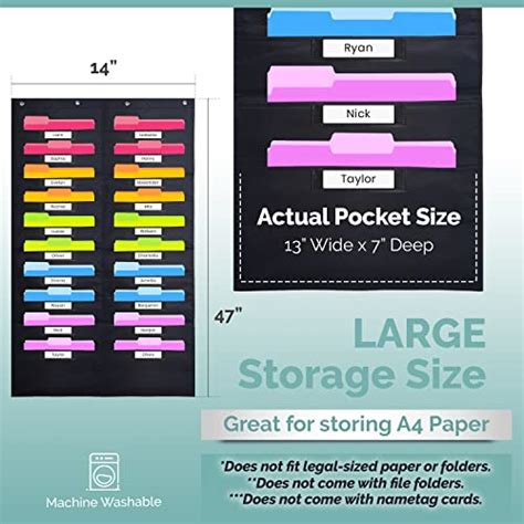 Tableau De Poche De Rangement Robuste Pour Salle De Classe Avec 20