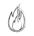 Flame Fire Hot Red Orange Yellow Icon Royalty Free Vector