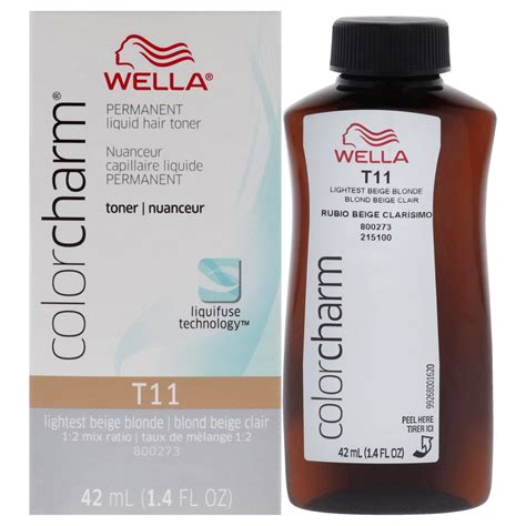 Wella Color Charm Permanent T11 Lightest Beige Blonde 1 4 Oz Toner