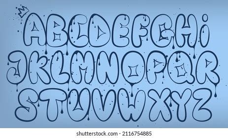 Bubble Letters Alphabet Graffiti Lowercase