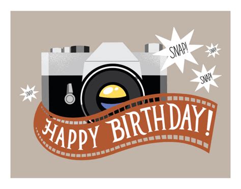 Happy Birthday Photographer by Peace Love Art Co | Postable