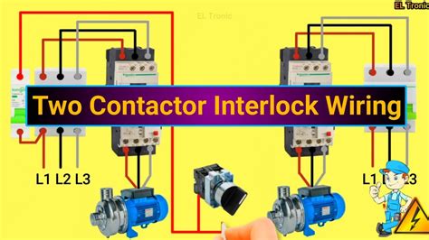 Magnetic Contactor Interlocking System Two Contactor Interlock Wiring