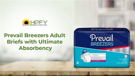 Prevail Breezers Adult Briefs With Ultimate Absorbency Hpfy Youtube